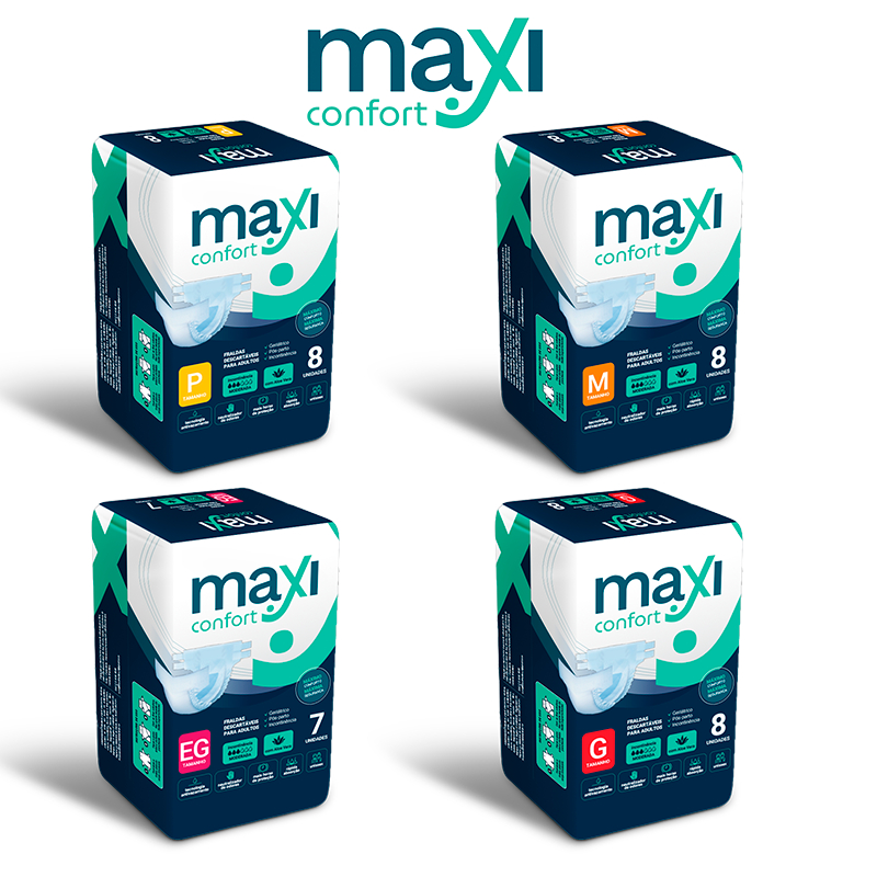 Kit 5-15 Pcts Fraldas Geriátricas Maxi Confort REGULAR Sem Barreiras Direto Da Fábrica em Oferta na Shopee