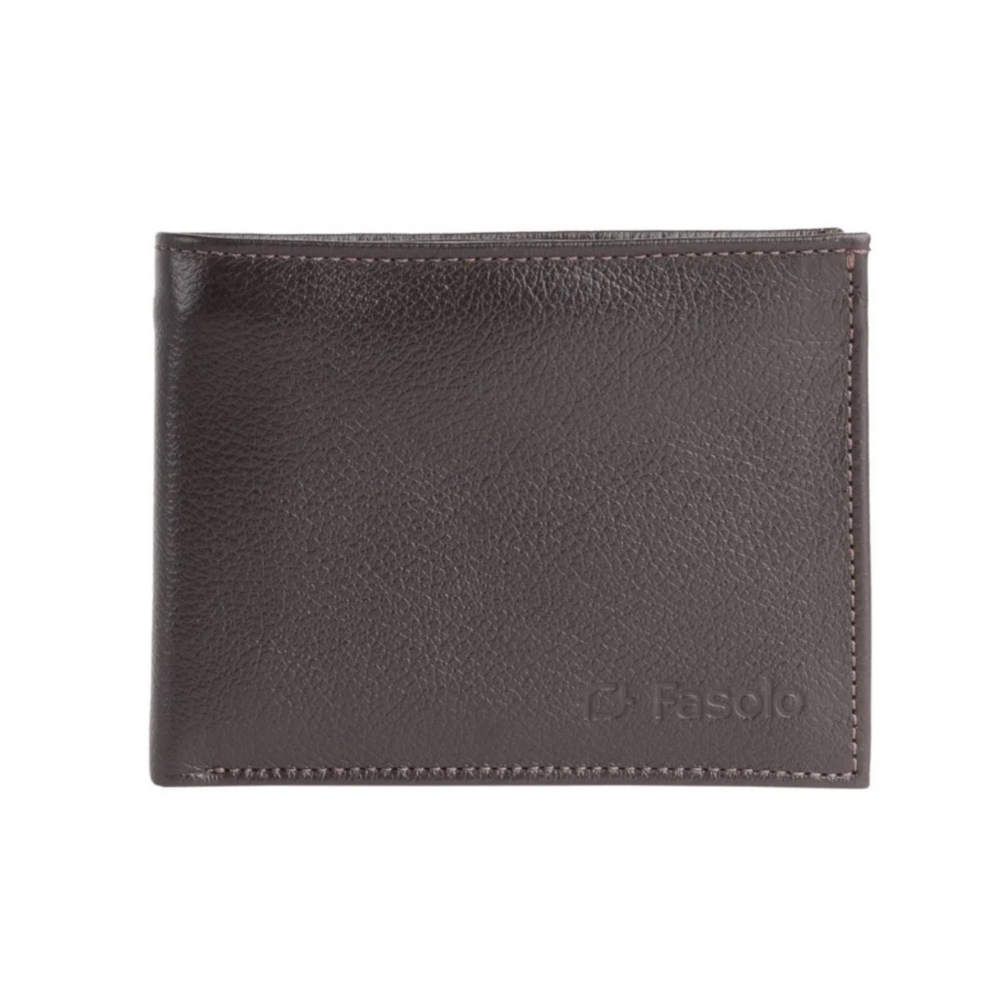 Carteira Grande Masculina Couro Plástico Original Fasolo