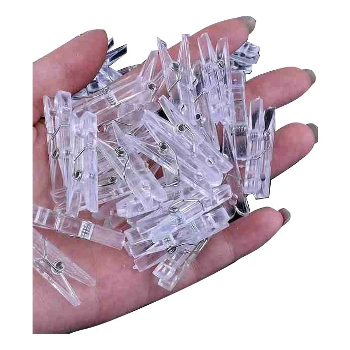 Kit 200/100/50 Mini Prendedor Pregador 2,5cm Colorido e Acrílico 3cm Plástico Acrilico Fotos Mural em Oferta na Shopee