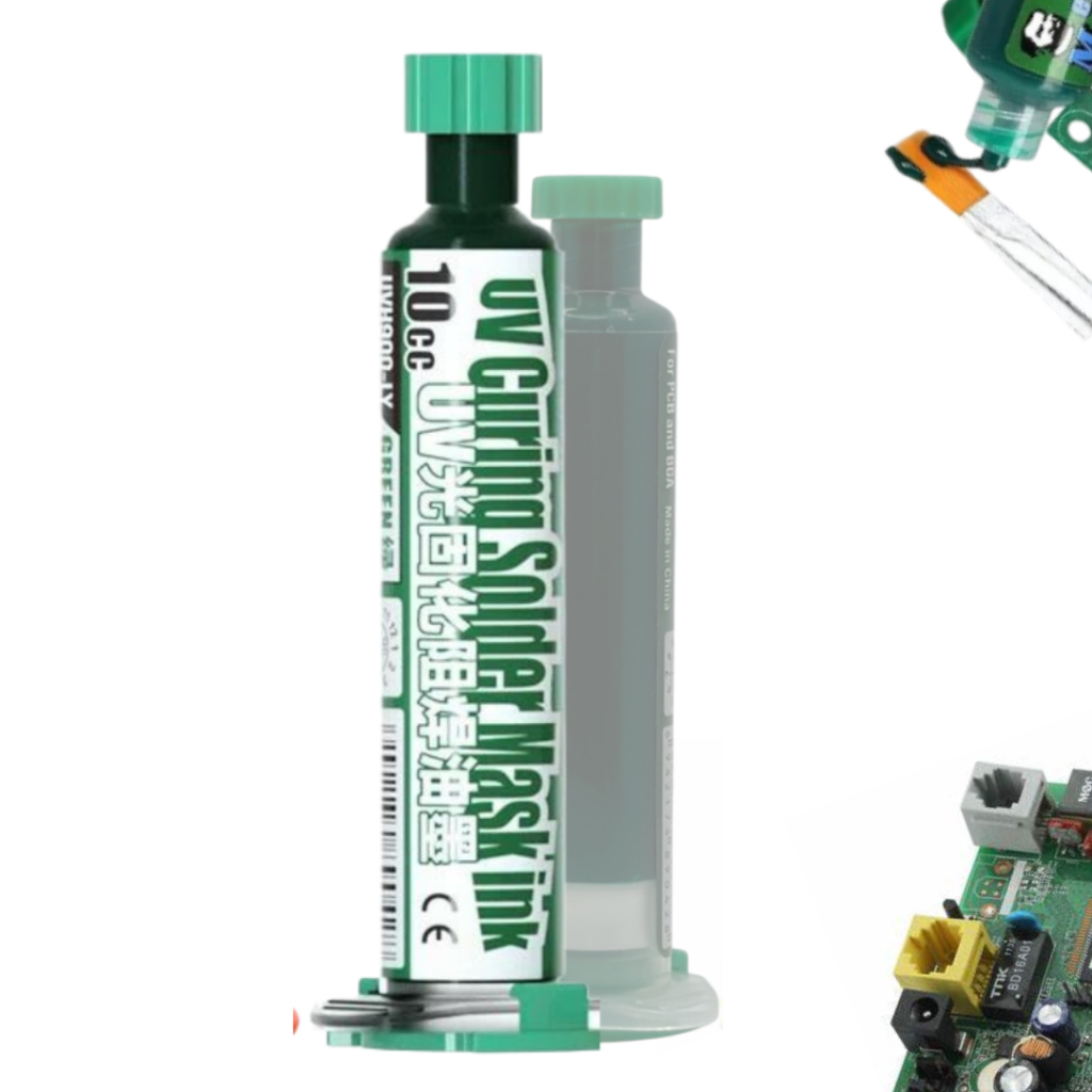 Cola UV Mascara Verde Mechanic Tinta Verde  PCB BGA 10cc Fixação Soldagem de cura