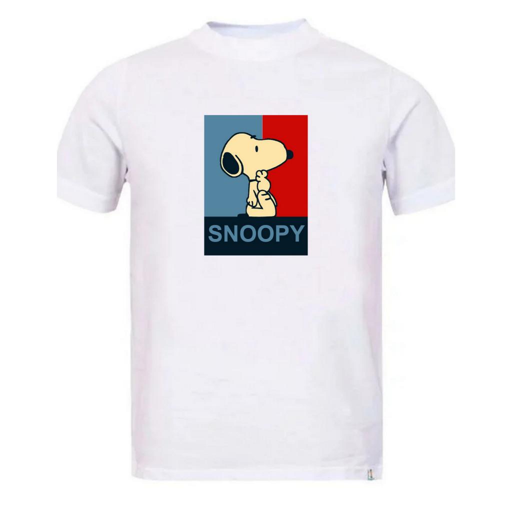 LINDA CAMISA SNOOP DOG ESTAMPAS E CORES DIVERSAS UNISSEX TOTAL ALGODAO