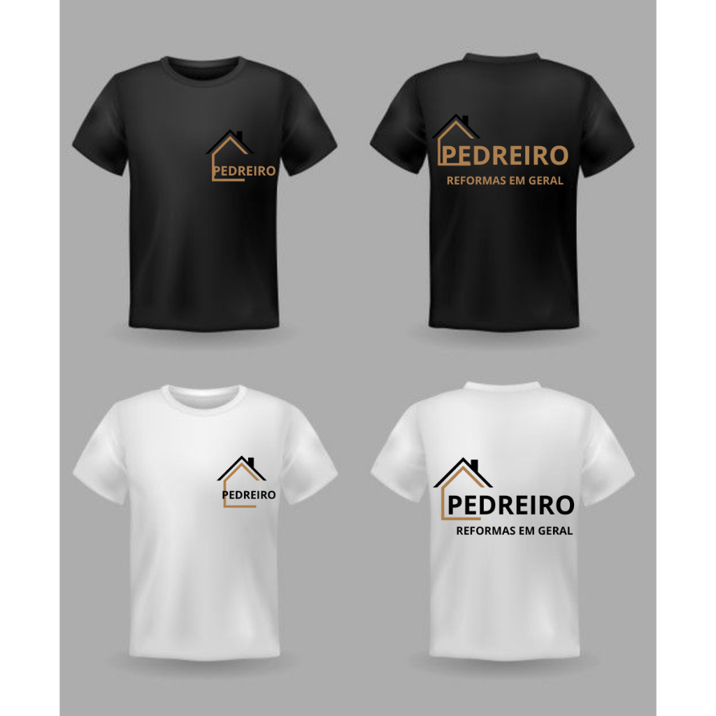 KIT CAMISETA UNIFORME PERSONALIZADO PEDREIRO  CONFORTO E ESTILO MALHA 100% ALGODÃO TECIDO LEVE IDEAL PARA TRABALHO