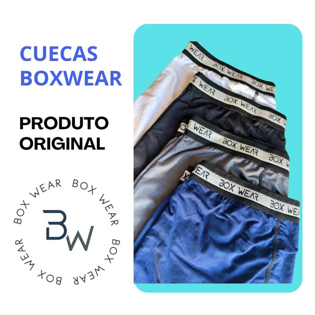 Cueca Boxer Masculina Kit 6 Peças Microfibra Cueca Box Sem Costura Adulto Envio Imediato