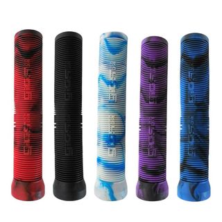 Manopla Punho Gios 2025 EXTRA LONGA 165mm SEM FLANGE Mtb Dh Freeride Preto, Azul, Vermelho, Roxo e Branco