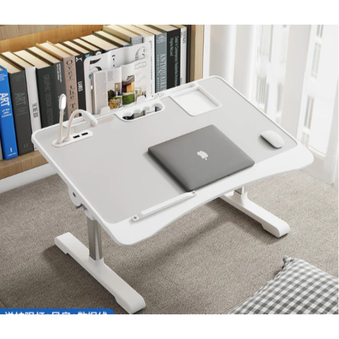 Mesa Para Notebook Dobrável Regulável Com Gaveta Multifuncional com Altura Ajustável