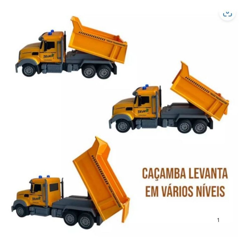 Caminhão Modelo Caçamba Truck Controle Remoto Recarregavel brinquedo