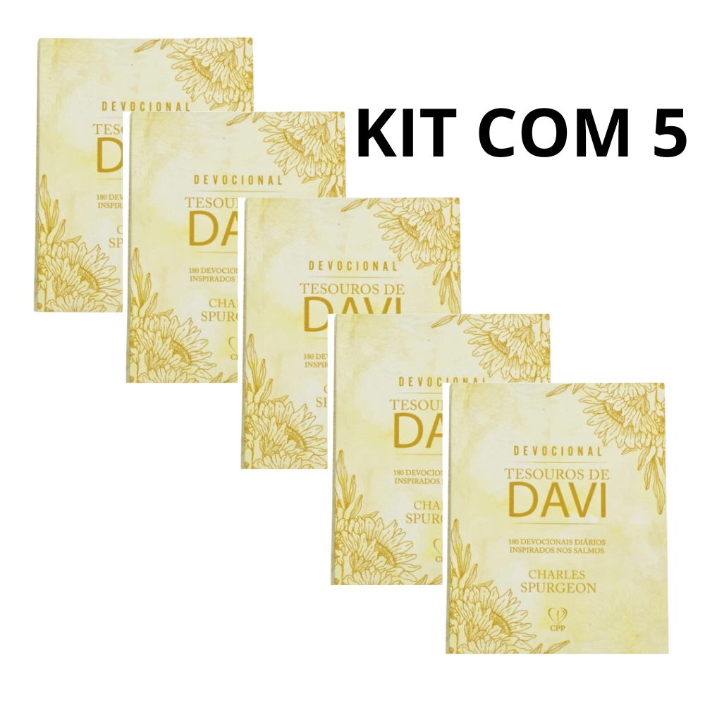 KIT COM 5 Devocional Tesouros de Davi | Girassol em Oferta na Shopee