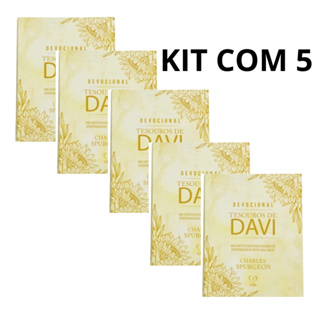 KIT COM 5 Devocional Tesouros de Davi | Girassol em Oferta na Shopee