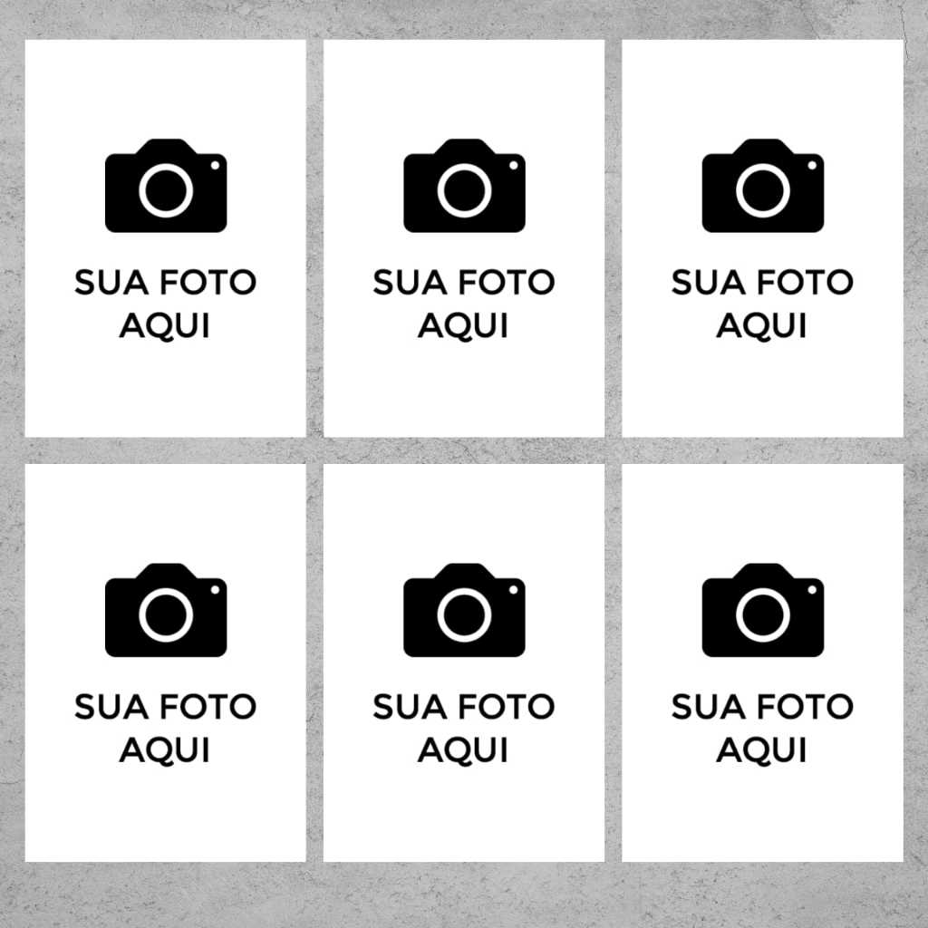 Kit 6 Quadros Quadrinhos personalizado com suas fotos Decoração Quarto premium