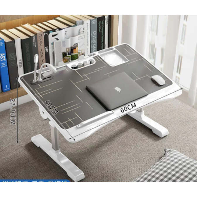 Mesa Para Notebook Dobrável Regulável Com Gaveta Multifuncional com Altura Ajustável em Oferta na Shopee