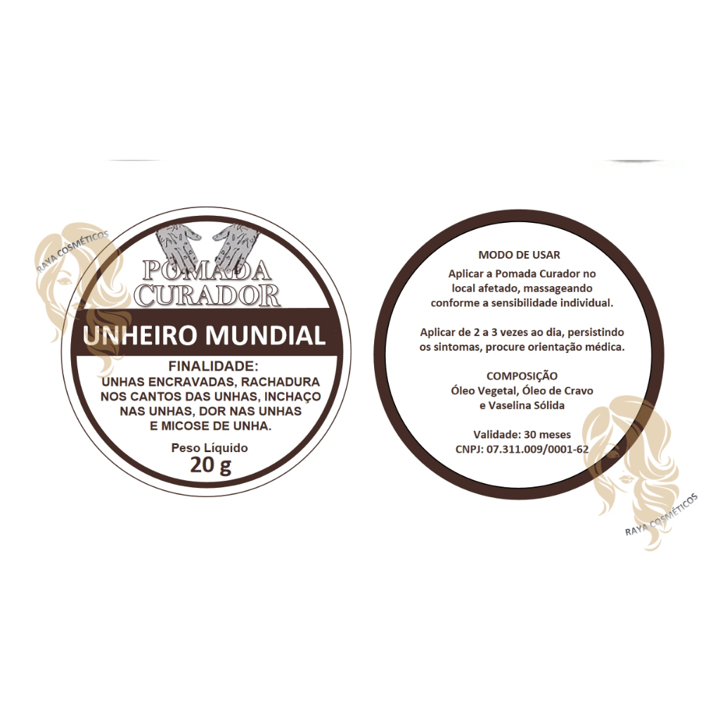 Pomada Curador Unheiro Mundial 20 g