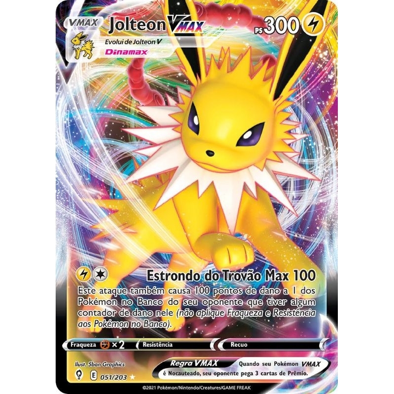 Carta Pokémon Jolteon Vmax Original Copag