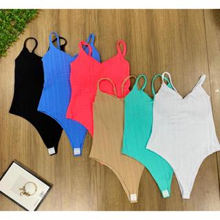 Body Feminino Bojo Regata Alcinha Varias Cores Canelado em Oferta na Shopee