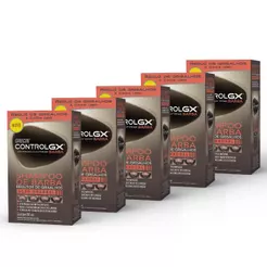 Kit 5x unidades Grecin Control Gx Shampoo De Barba e Redutor Grisalhos - Para todos os tipos de barba. Aparência jovem