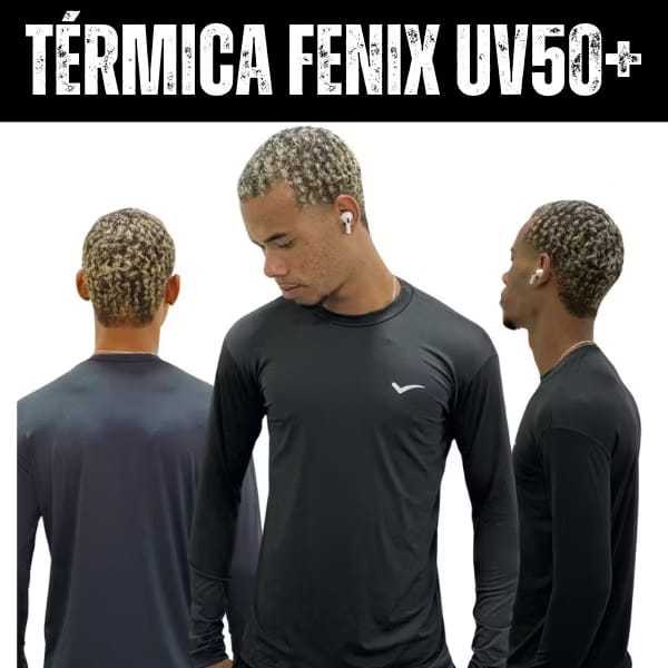 Blusa Térmica Masculina Camisa Termica Feminina Proteção UV Fator 50+ Fenix