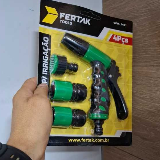 Kit Esguicho Engate Rápido Mangueira 4pçs
