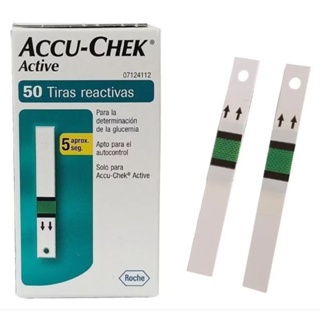 Tiras Pra medir Glicose Accu Chek Active  50un em Oferta na Shopee