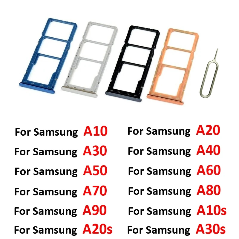Gaveta Porta Chip Bandeja SIM Card Slot Compatível Para Celular De Galaxy A20s/A207