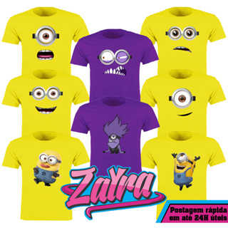 Camiseta Personagens Minions - Adulto Plus Size em Oferta na Shopee