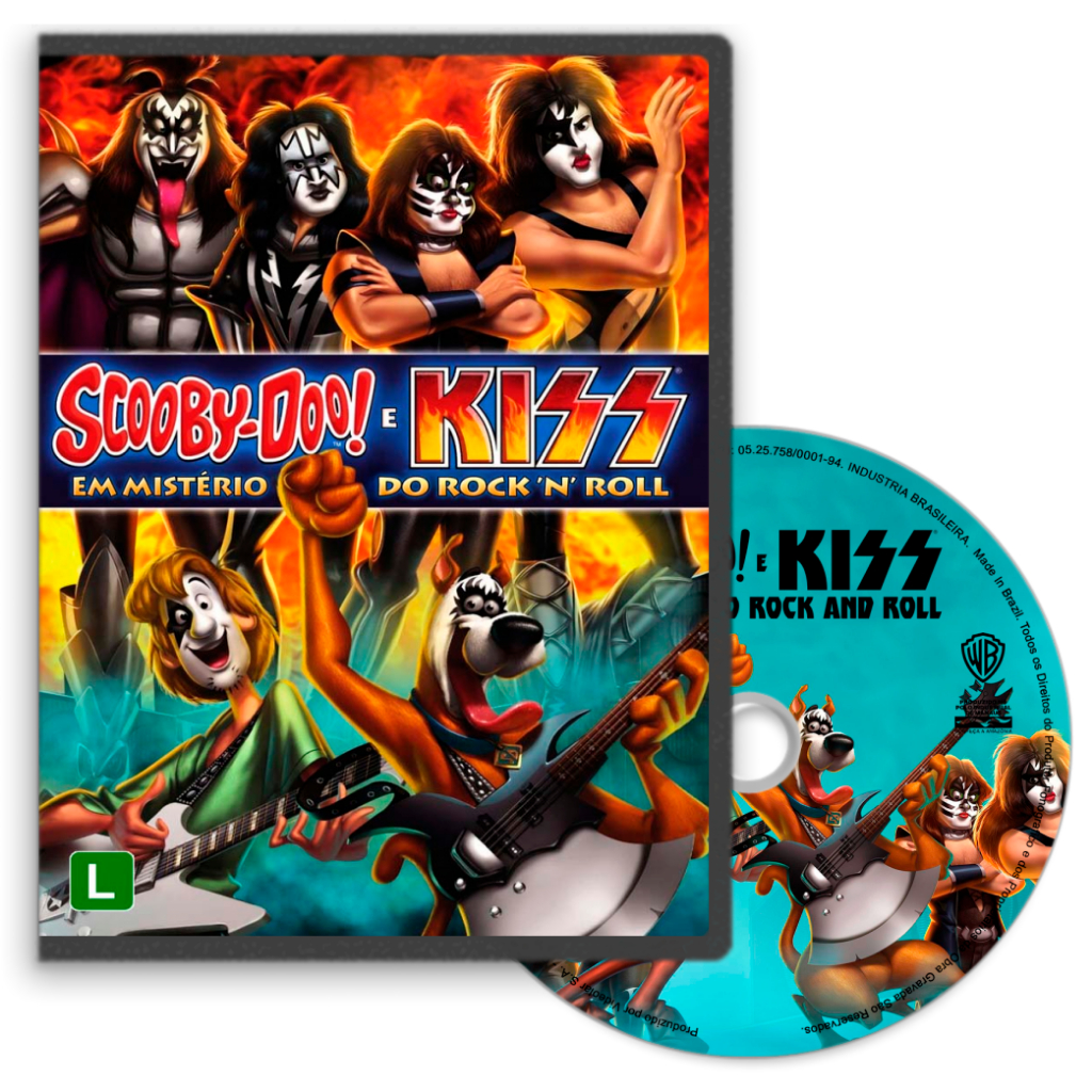 DVD - Scooby-Doo! e Kiss em Mistério do Rock'n'Roll (2015)