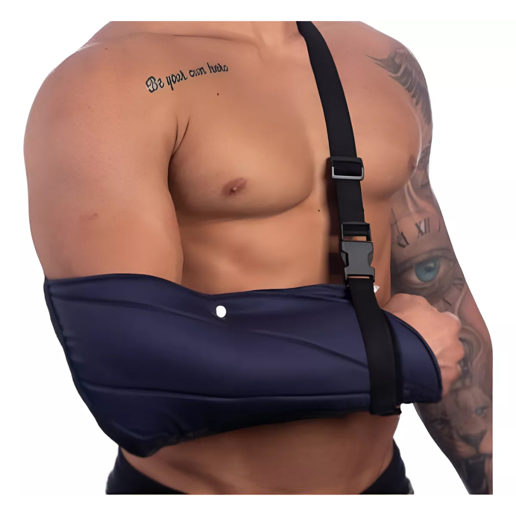 TIPOIA PARA BRAÇO E OMBRO BILATERAL VELPEAU ALMOFADADA AZUL MARINHO - GLC Ortopedia / Ortodoor