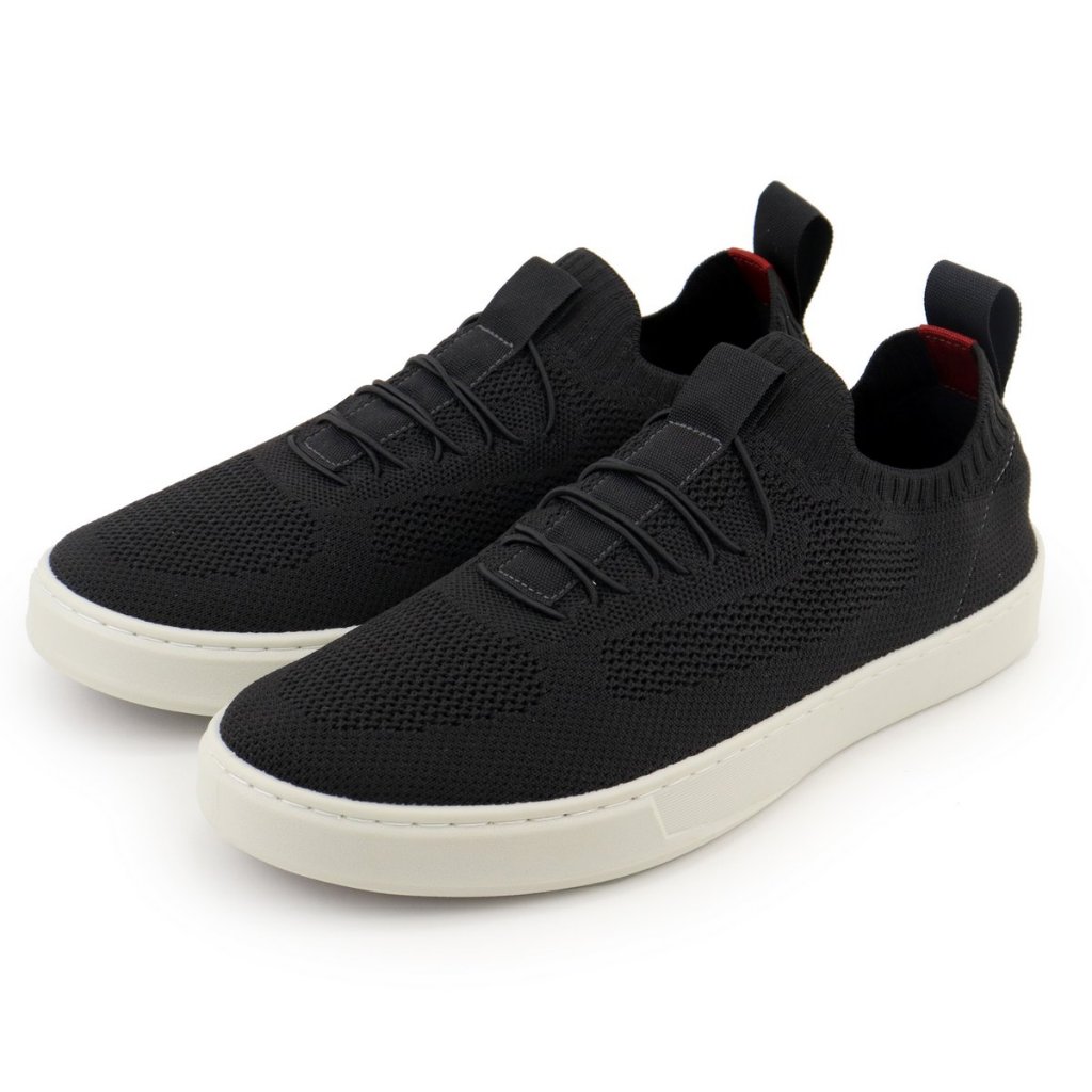 Tênis knit Casual Sport Tênis Meia Confortável E Moderno Sapatênis Masculino Social Cor Preto