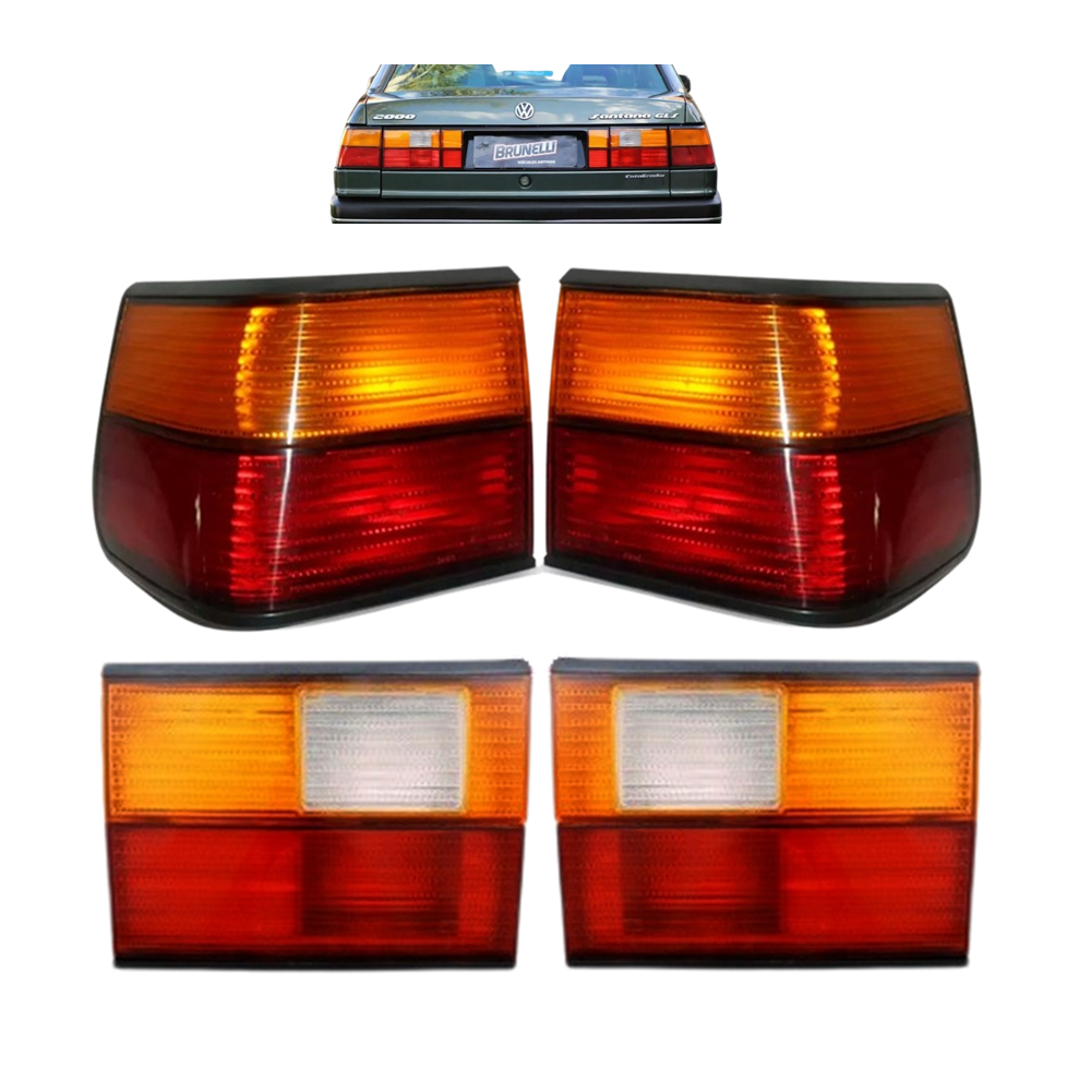 KIT LANTERNA TRASEIRA SANTANA 1991 - 1997 CANTO MALA ÂMBAR em Oferta na Shopee