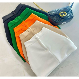 Short Saia Feminino Com Botão Tendência Promoção em Oferta na Shopee