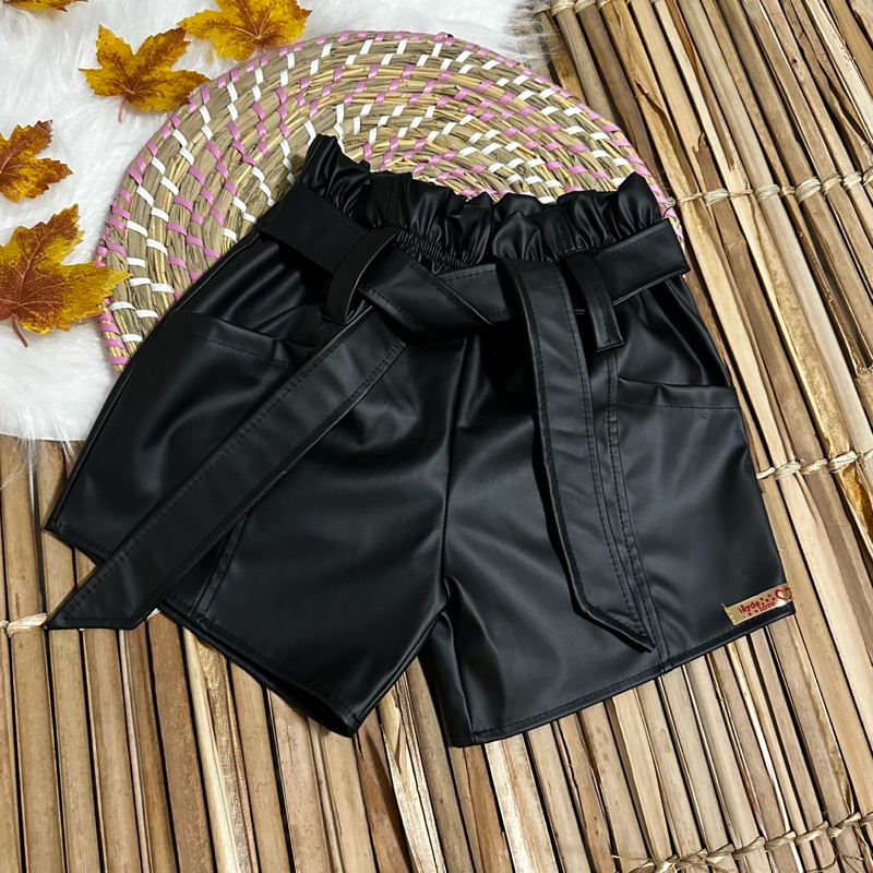 SHORTS INFANTIL MENINAS CORINHO BLOGUEIRINHA/MODA/INFANTIL/DE LAÇO em Oferta na Shopee