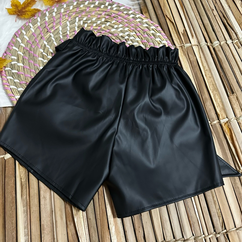SHORTS INFANTIL MENINAS CORINHO BLOGUEIRINHA/MODA/INFANTIL/DE LAÇO