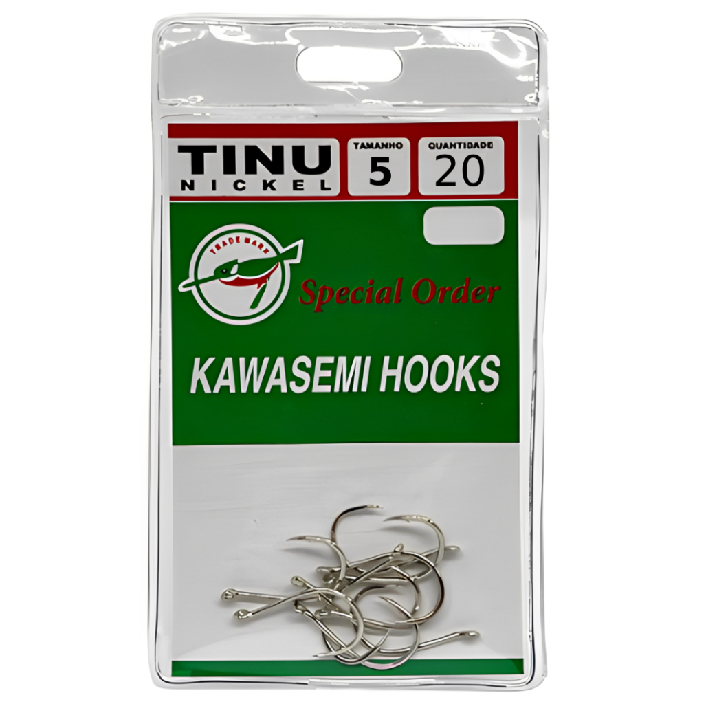 Anzol De Pesca Kawasemi Tinu Nickel - Tamanho 5 - 20 UN