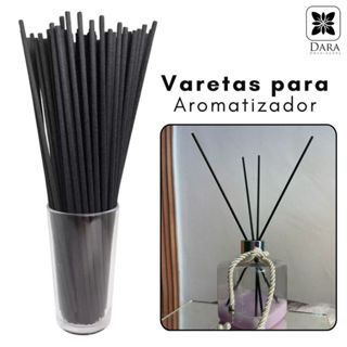 Kit Vareta Fibra de Algodão Preta Para Aromatizador em Oferta na Shopee