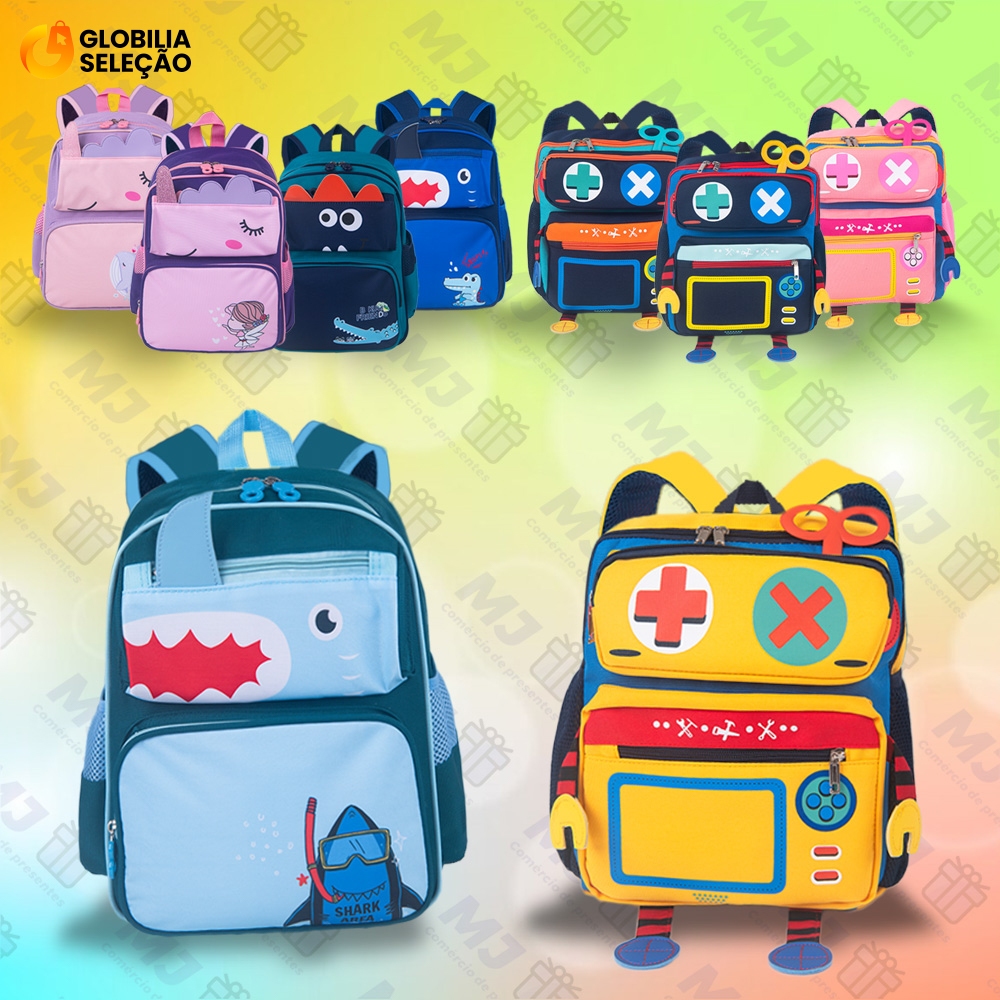 Mochila Escolar Infantil Menino Menina Bolsa Resistente  KMA5017-A