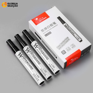 KIT 10 Peças Marca Textos Caneta Quadro Branco de Alta Qualidade Easy-Erase Marcadores de Preto em Oferta na Shopee