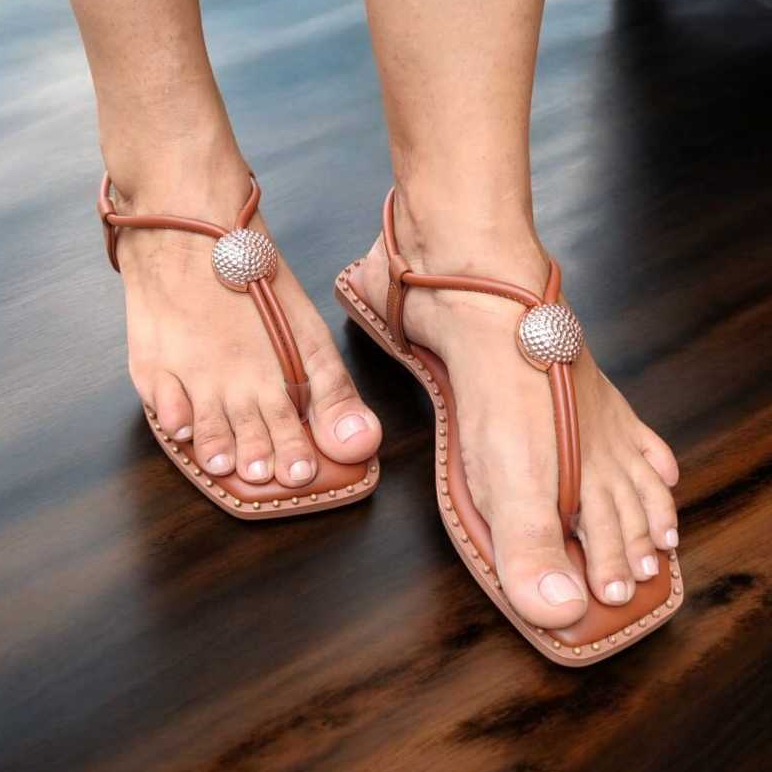 Sandália Feminina Feminino De Dedo Rasteirinha Birken Percata Cravinho Luxo Ajustável Confortável