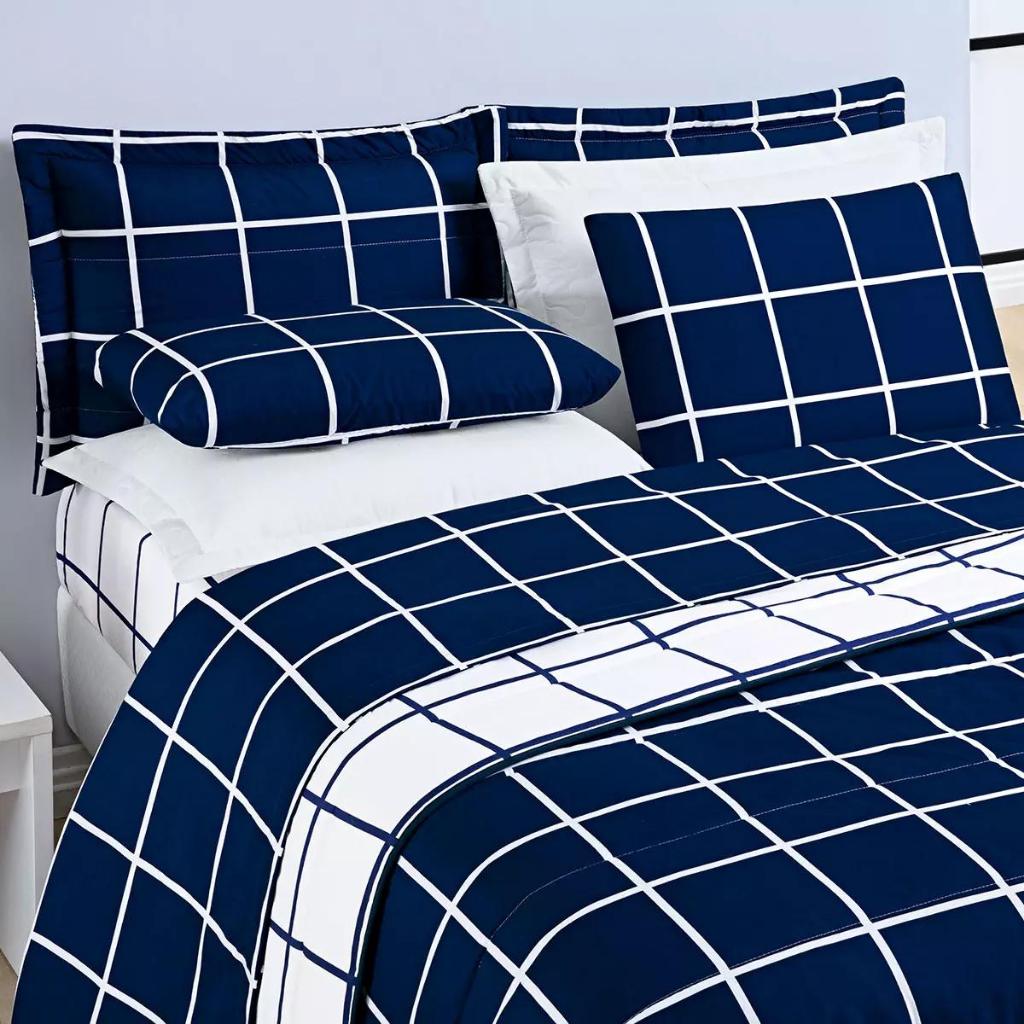 Jogo De Lençol 3 Peças Casal Queen Fronha Microfibra Estampas Sortidas em Oferta na Shopee