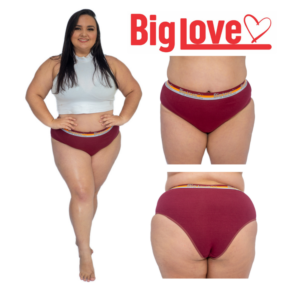 Kit Calcinhas Plus Size  Cintura Alta Algodão Tamanhos Especiais Cós Largo Direto da Fábrica