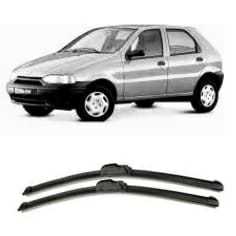 Par de Palhetas Limpador de Parabrisas FIAT PALIO em Silicone 1996 a  2011 (Jogo)