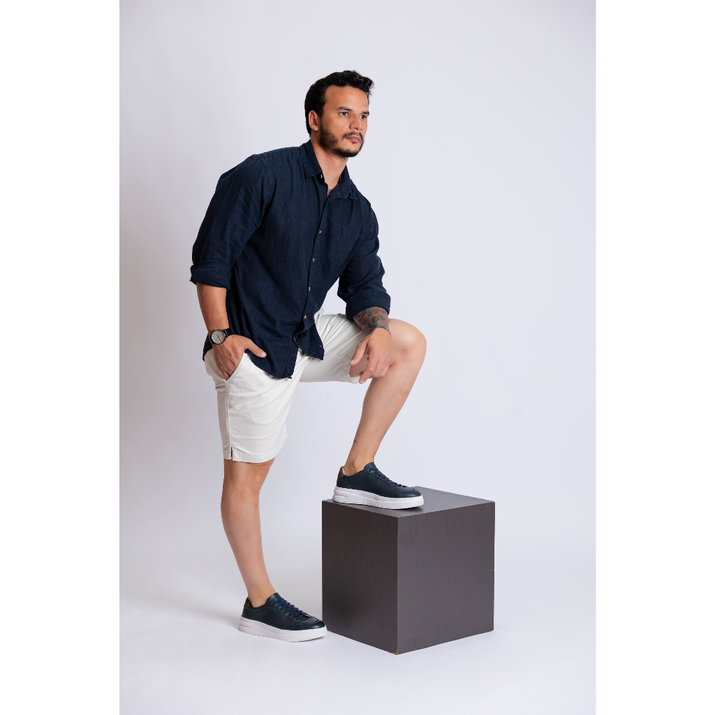 Tênis Sapatênis Casual Masculino Matteo ThézB – Couro Legítimo Leveza e Conforto Dia dos Pais