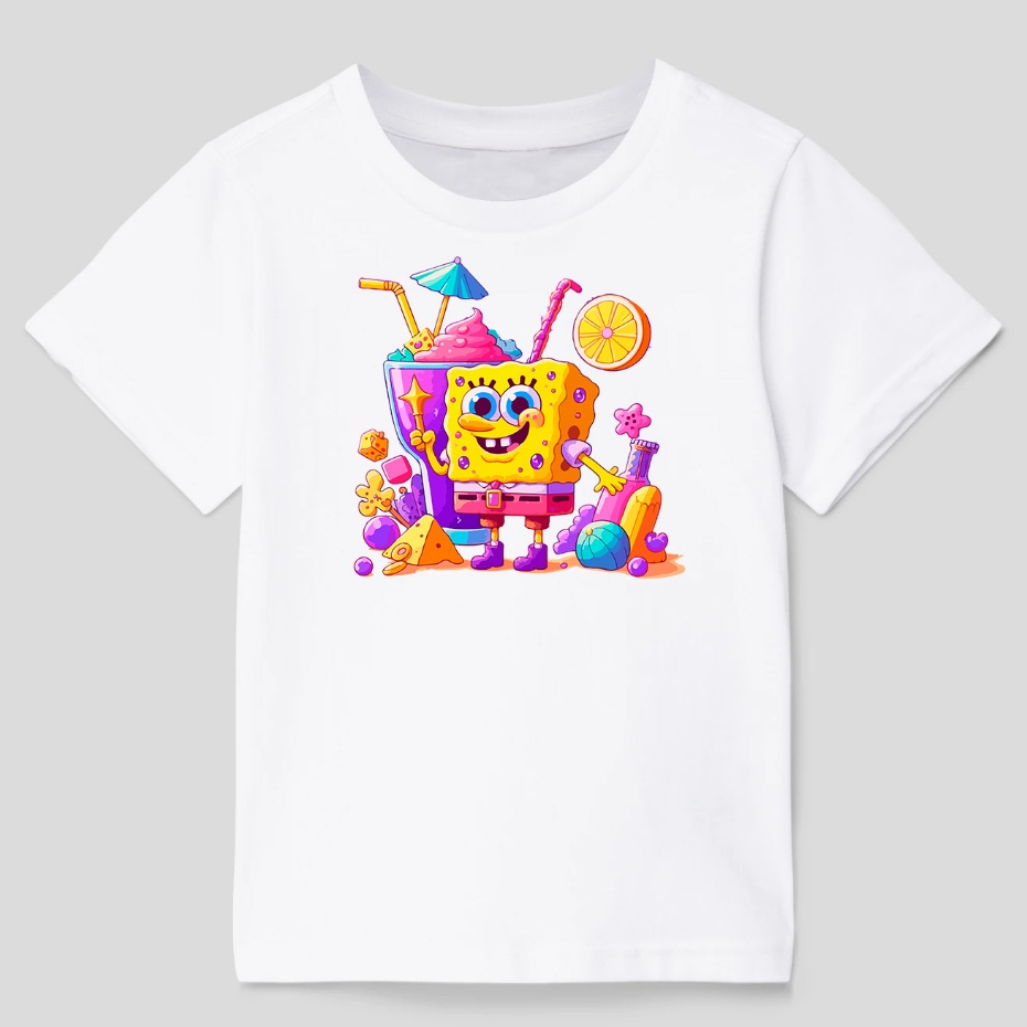 Camiseta Bob Esponja Fundo do Mar Blusa Infantil Menino e Menina