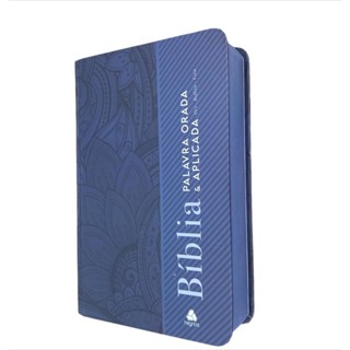 Bíblia Palavra Orada e Aplicada - Devocional - Azul - Nova Viva em Oferta na Shopee