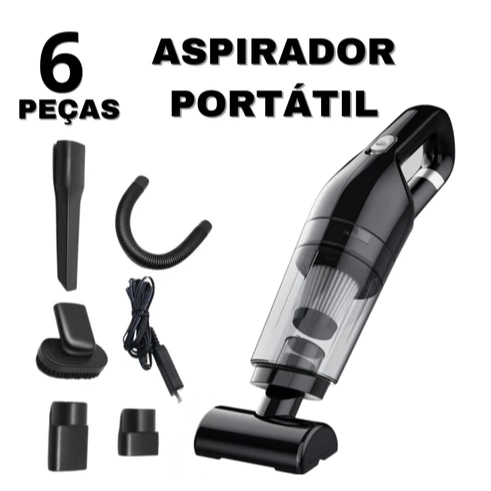 Mini Aspirador De Pó Portátil Carro Forte Automotivo Potente Sujeira Aspirado Recarregal Aspirar