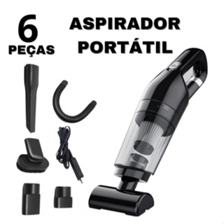 Mini Aspirador De Pó Portátil Carro Forte Automotivo Potente Sujeira Aspirado Recarregal Aspirar em Oferta na Shopee