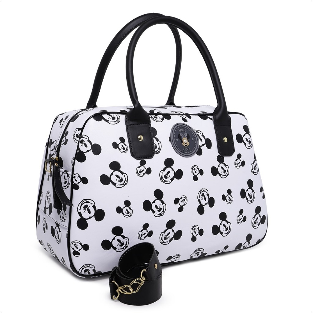 Mala Mickey Minnie Feminina Masculina Infantil Maternidade Viagem Passeio Transversal Mão