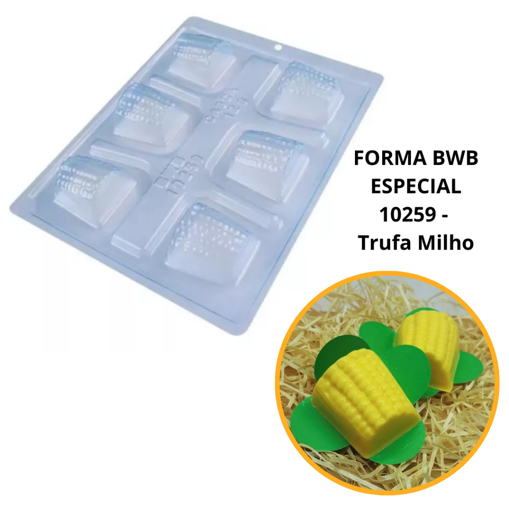 1~4 Forma Bwb Com Silicone (3 Partes) Cod 10259 - Trufa Milho Festa Junina em Oferta na Shopee