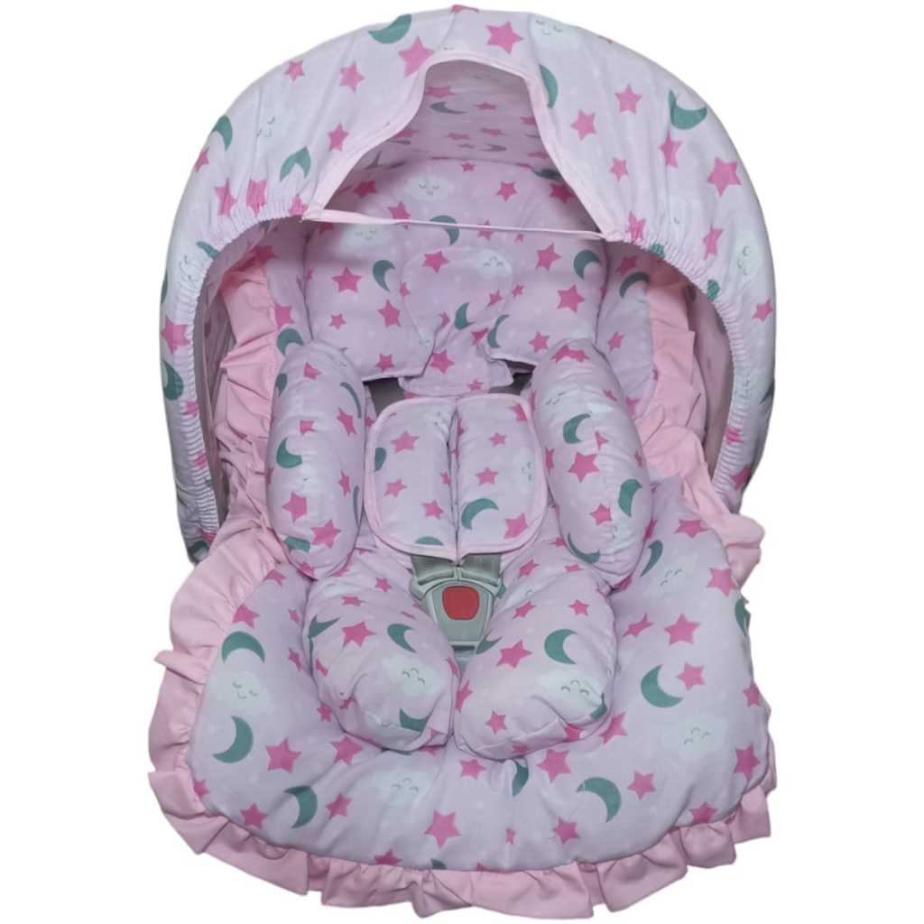 Capa Bebê Conforto Apoio Redutor Capota Protetora Protetores de Cinto Tecido Algodão Estampado