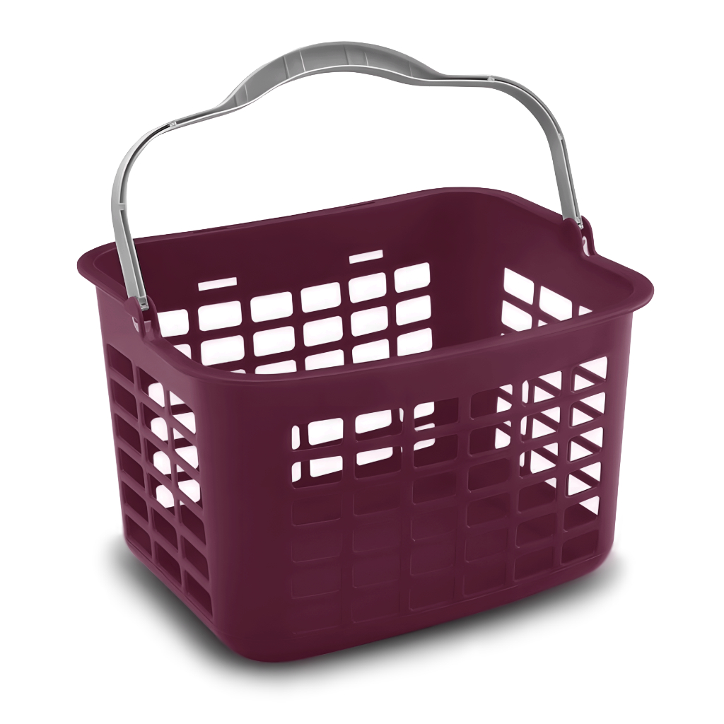 MINI CESTA PLASTICA COM ALCAS 3,5L - USUAL UTILIDADES