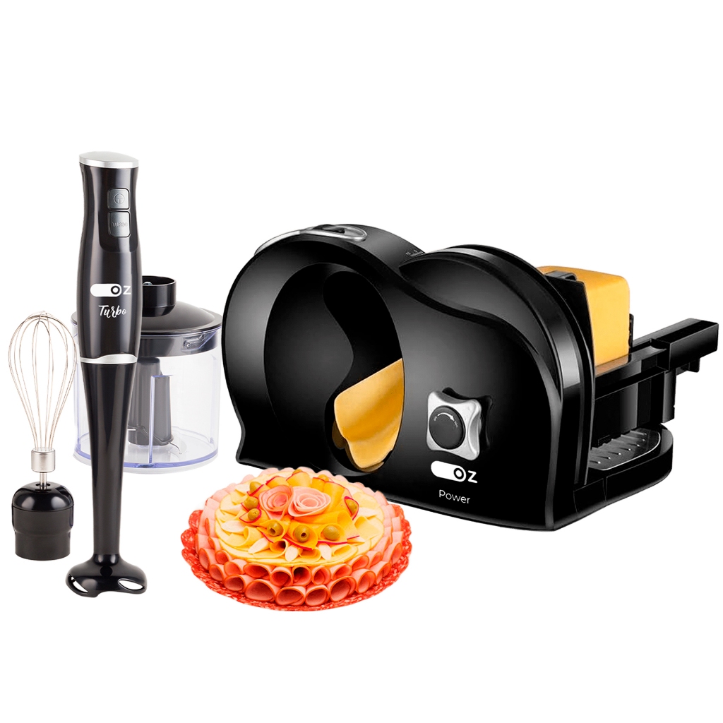 Multifatiador Elétrico Cortador De Frios 150w E Mixer 3x1 Oz em Oferta na Shopee