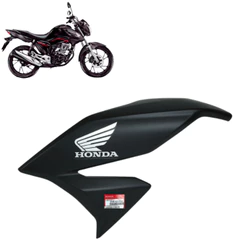 Carenagem Esquerda Asa Tanque Titan 160 2024 Cinza Cynos Fosco Metalico Original Honda