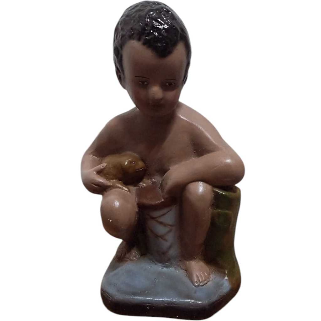 Imagem Ere Chiquinho De 28CM Sentado -ESCULTURAS DE UMBANDA E CANDOMBLÉ